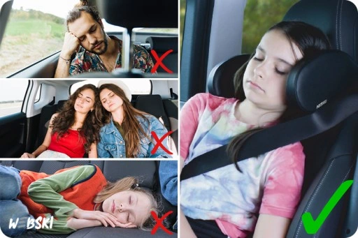 ZAGŁÓWEK PODUSZKA OPARCIE NA GŁOWE DO SAMOCHODU