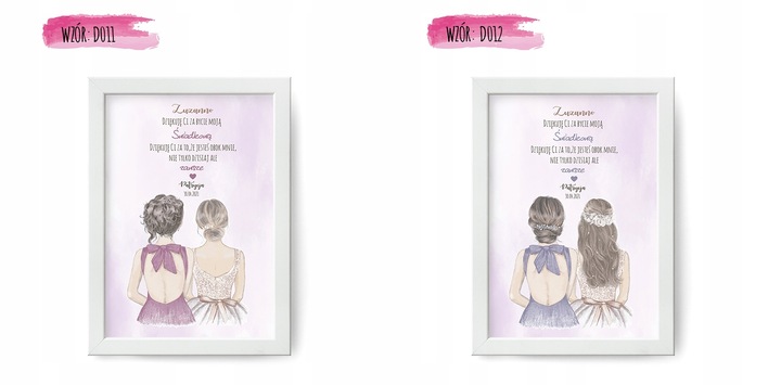 PODZIĘKOWANIE dla Świadków RAMKA A4 PREZENT PLAKAT