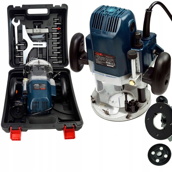 FREZARKA GÓRNOWRZECIONOWA DO DREWNA + 12 FREZÓW ZESTAW