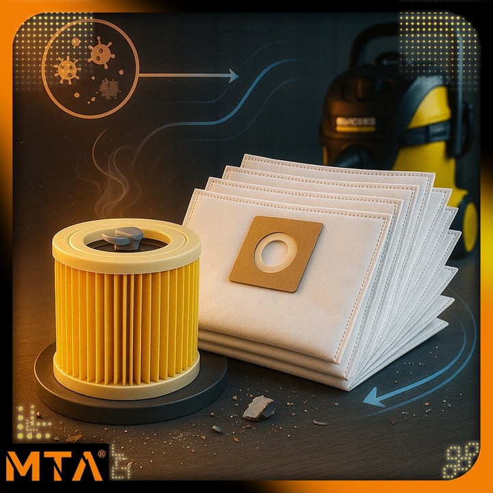 10x WORKI DO ODKURZACZA KARCHER WD3 WOREK WD 3 WD WD 6 SE 4001 Plus