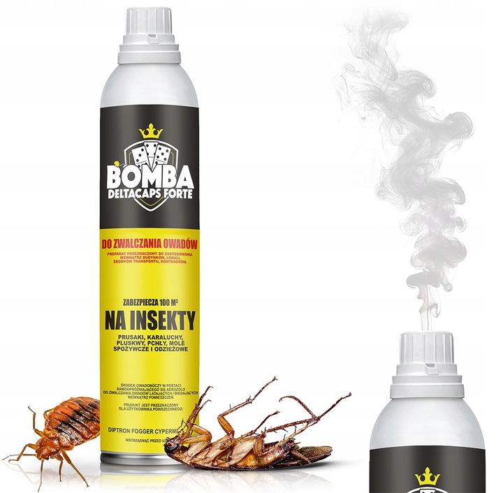 3X BOMBA DELTACAPS PREPARAT ZAMGŁAWIACZ NA PLUSKWY KARALUCHY PRUSAKI