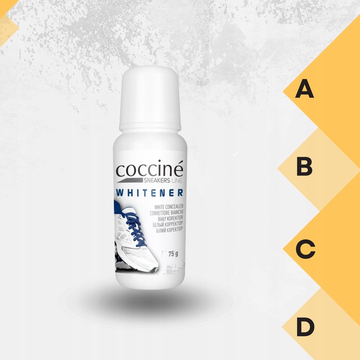 Zestaw do Czyszczenia Obuwia Białego Sneakersów Podeszew Coccine 4w1