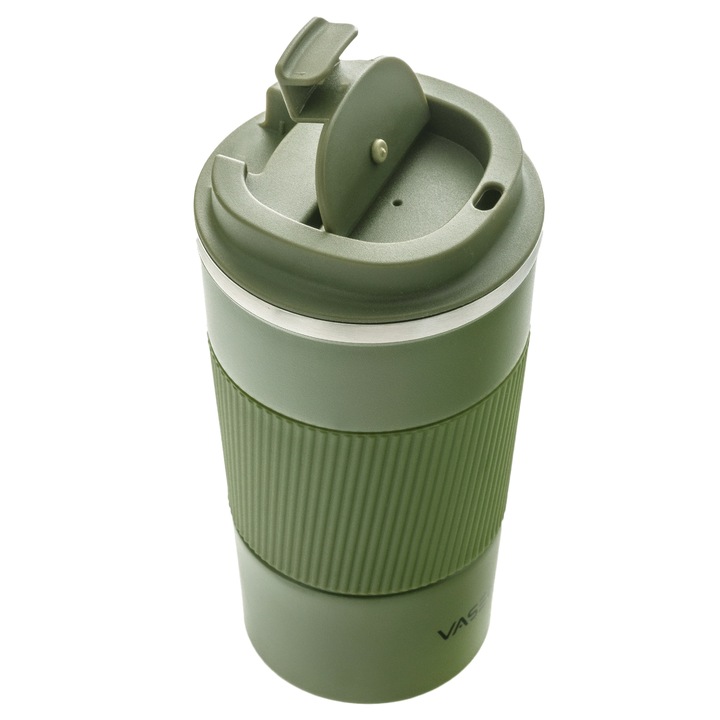 ANTYPOŚLIZGOWY KUBEK TERMICZNY USTNIK TERMOS na herbatę kawę DO SAMOCHODU