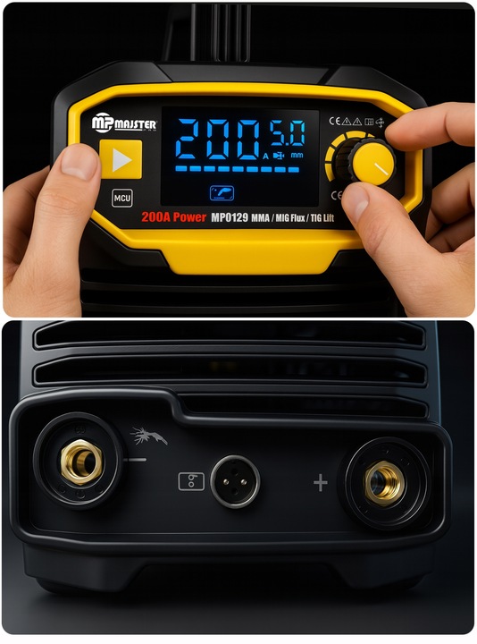 Spawarka INWERTEROWA INWERTOROWA IGBT MIG MAG FLUX MMA migomat MP0129