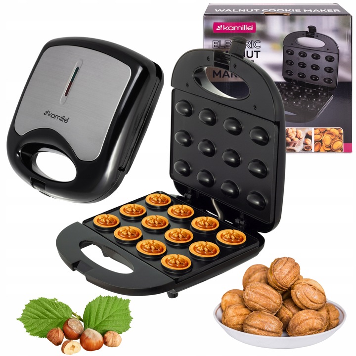 OPIEKACZ DO ORZESZKÓW ELEKTRYCZNY FORMA DO CIASTEK 12 szt. KAMILLE