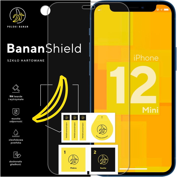 Szkło hartowane 9H BananShield do Apple iPhone 12 mini