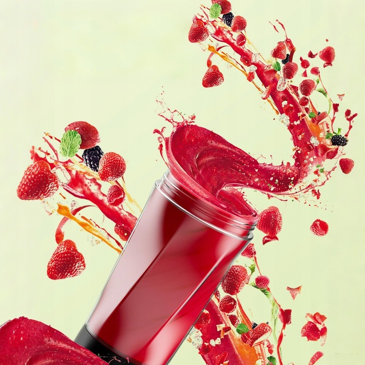 BLENDER KIELICHOWY DO SMOOTHIE KOKTAJLI RĘCZNY Bezprzewodowy USB PRZENOŚNY