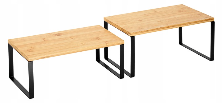 REGAŁ KUCHENNY NA PRZYPRAWY DREWNIANY PÓŁKA ORGANIZER STOJAK BIUROWY