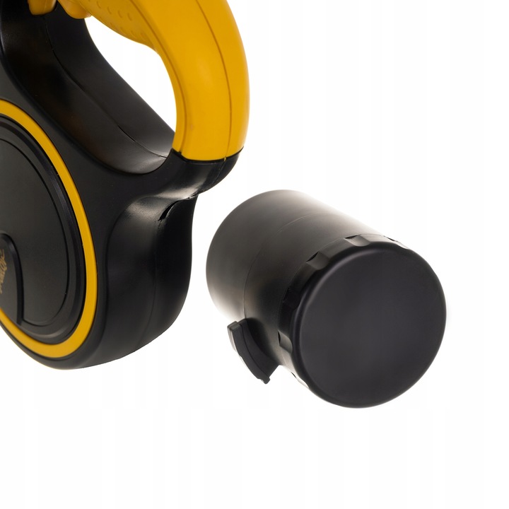 Smycz dla Psa Kota Automatyczna z Latarką Zwijana Pojemnik z Blokadą 5m