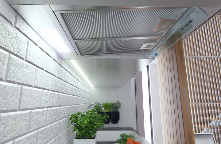 OKAP PODSZAFKOWY KUCHENNY 50cm BERDSEN BIAŁY 10A