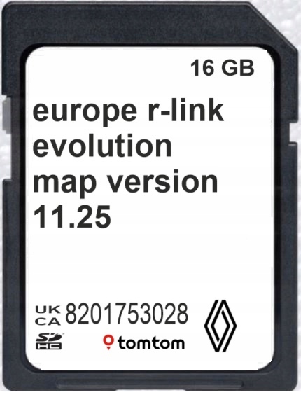 Mapa Karta Renault R-LINK Evolution 11.25 EU RADARY