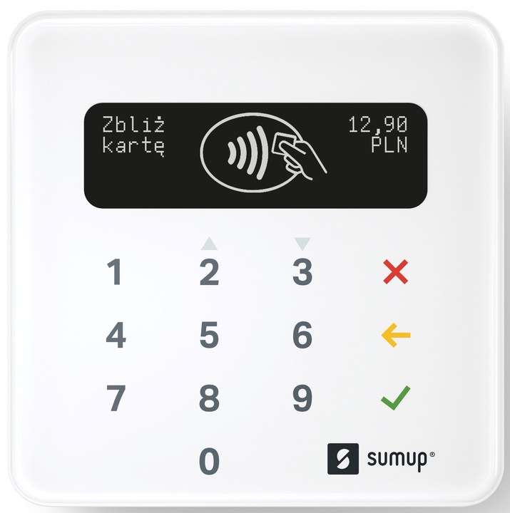 Terminal płatniczy SumUp Air ze stacją dokującą