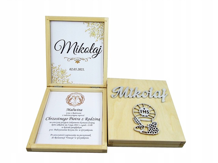 Zaproszenie Na Komunię Komunijne Dla Chrzestnych