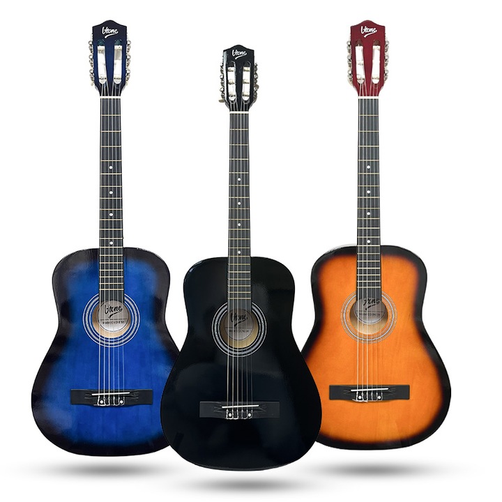 GITARA KLASYCZNA 4/4 DLA POCZĄTKUJĄCYCH DO NAUKI ZESTAW KOSTKI POKROWIEC