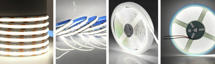 SAMOPRZYLEPNA TAŚMA LED NEON PASEK COB 12V NEUTRALNA 4000K 320diod /m