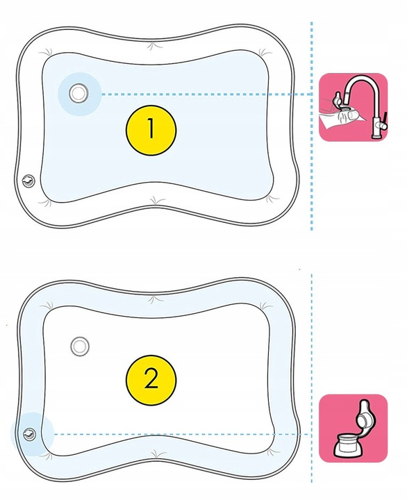MATA SENSORYCZNA WODNA DLA NIEMOWLĄT DMUCHANA XXL