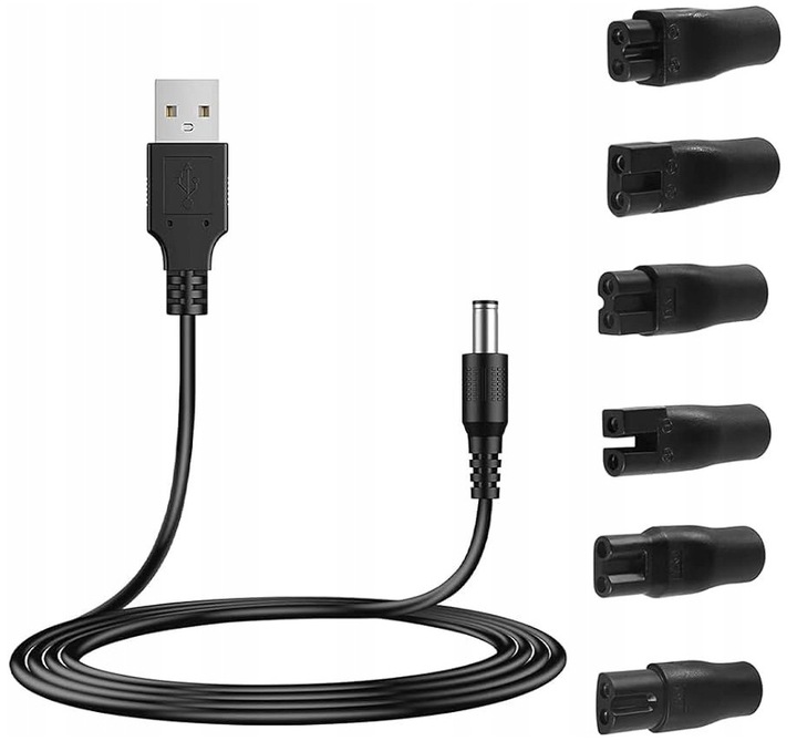 KABEL USB DO ŁADOWANIA ŁADOWARKA GOLARKA ALPHA PHILIPS BRAUN REMINGTON