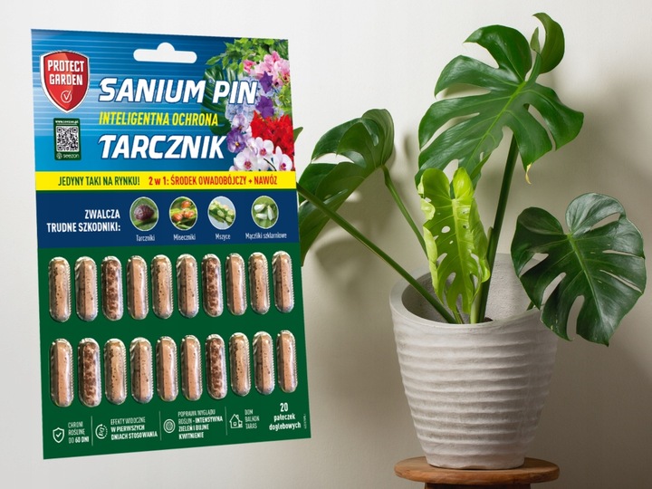 SANIUM PIN 2w1 PAŁECZKI DOGLEBOWE ziemiórki przędziorki wełnowce