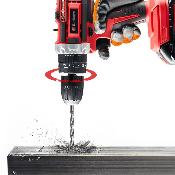 Wiertarko Wkrętarka 20V 2 akumulatory 2,0Ah Bity Wiertła Walizka