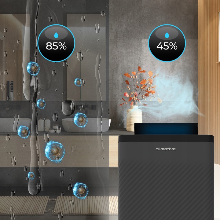 Pochłaniacz wilgoci 24l/24h osuszacz powietrza Nexi UV ION WiFi HEPA