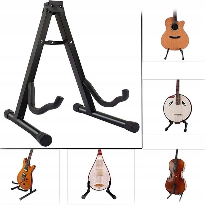 Statyw uniwersalny STOJAK Na każdą gitarę TYP A Składany Uchwyt Piankowy