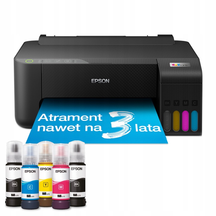 Urządzenie DRUKARKA EPSON EcoTank Tani Druk KOLOR WiFi SMART USB + TUSZE