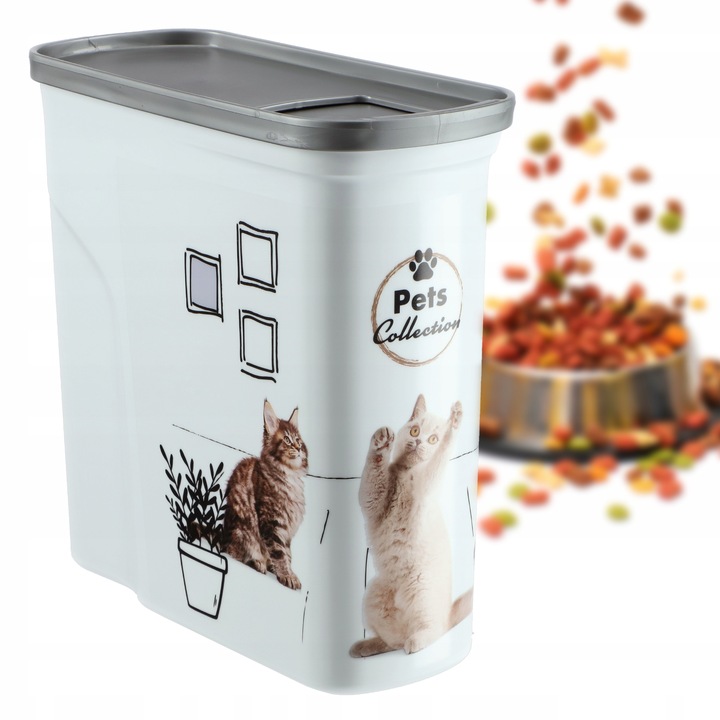 CURVER POJEMNIK NA SUCHĄ KARMĘ ŻWIREK DLA KOTA 2L