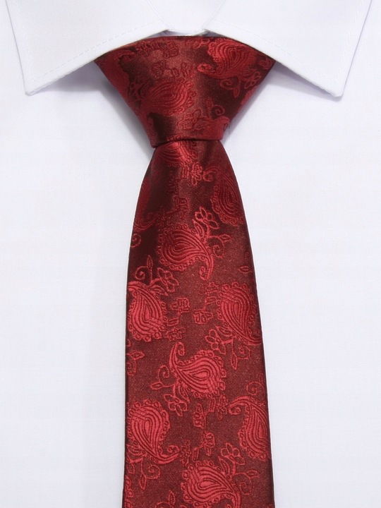 KRAWAT ŻAKARDOWY - BORDOWY [2002]