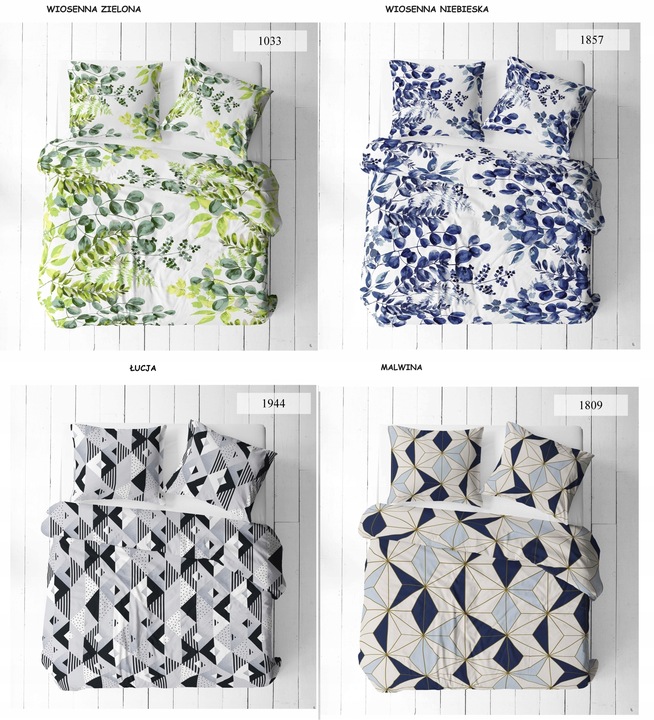 KOMPLET POŚCIELI BAWEŁNIANEJ BAWEŁNA 140x200cm+ 2x70x80 cm
