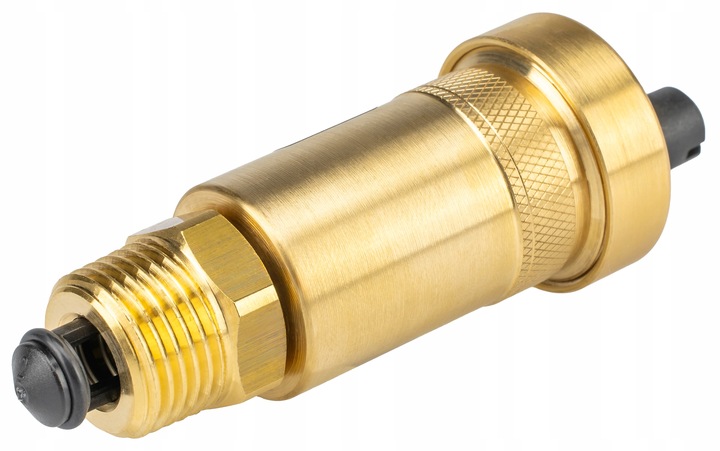 ODPOWIETRZNIK AUTOMATYCZNY AUTOMAT MOSIĘŻNY PROSTY 1/2" Z ZAWOREM STOPOWYM