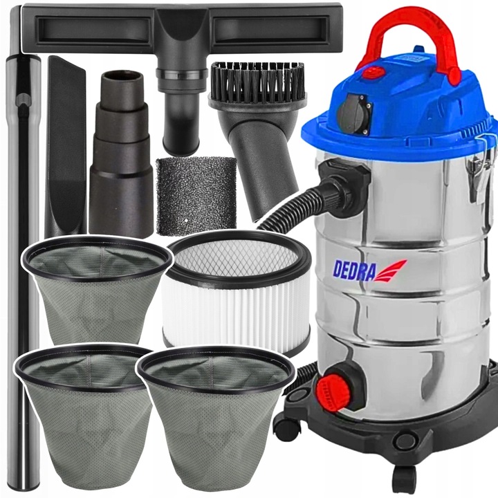 ODKURZACZ PRZEMYSŁOWY BEZWORKOWY Z OTRZĄSACZEM DO GIPSU SUCHO MOKRO