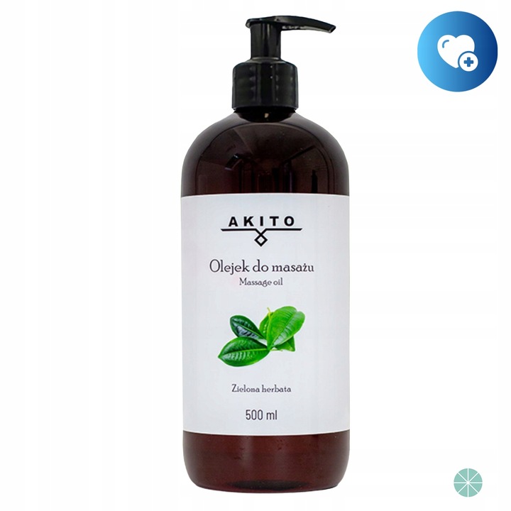 OLEJEK DO MASAŻU AKITO ZIELONA HERBATA OLEJ ARGANOWY NAWILŻAJĄCY 500ML