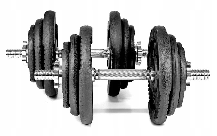 HANTLE ŻELIWNE regulowane 2x20KG SAPPHIRE zestaw HANTLI gryfy obciążenia