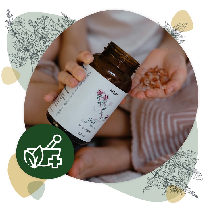 Sól himalajska Do Kąpieli Lekki Oddech Hebda olejki eteryczne naturalna