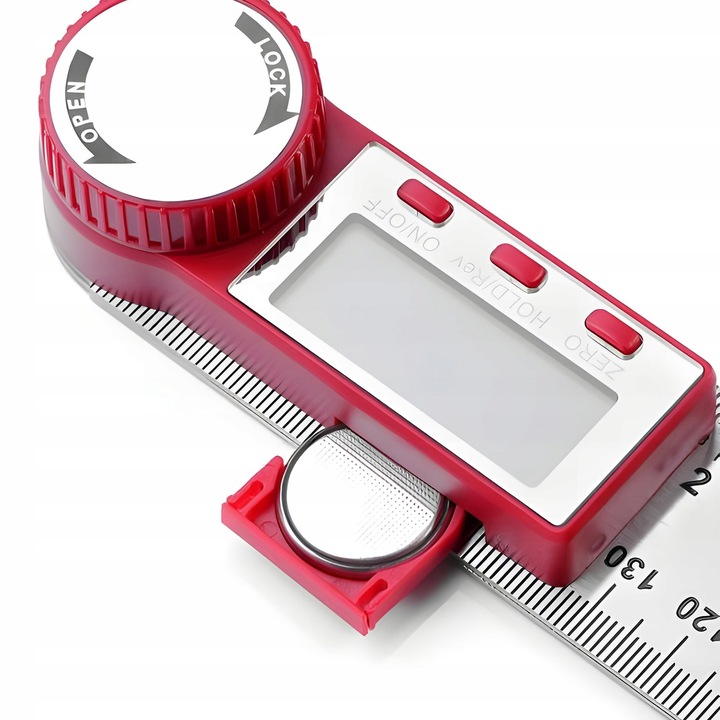 METALOWY KĄTOMIERZ ELEKTRONICZNY CYFROWY Z EKRANEM LCD 200mm 360° +