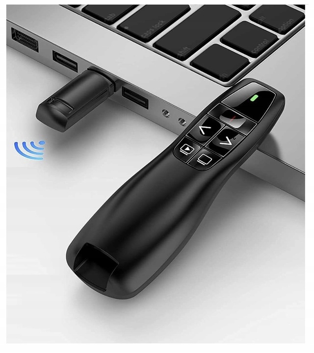 WSKAŹNIK PREZENTER LASEROWY PILOT BEZPRZEWODOWY DO PREZENTACJI LASER USB