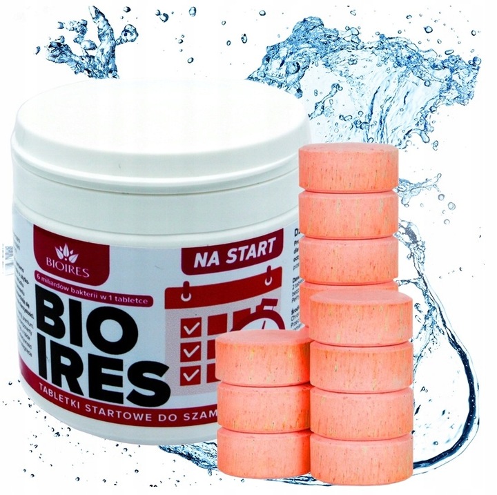 Bioires aktywator starter tabletki do oczyszczalni rozruch szamba 5w1