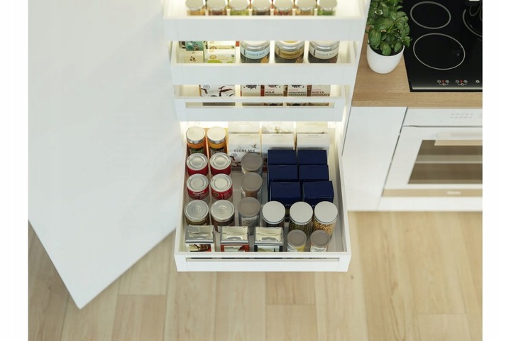 SZUFLADA GTV AXIS PRO 500B1 ŚREDNIA L500 H116 BIAŁA CICHY DOMYK WYSUW