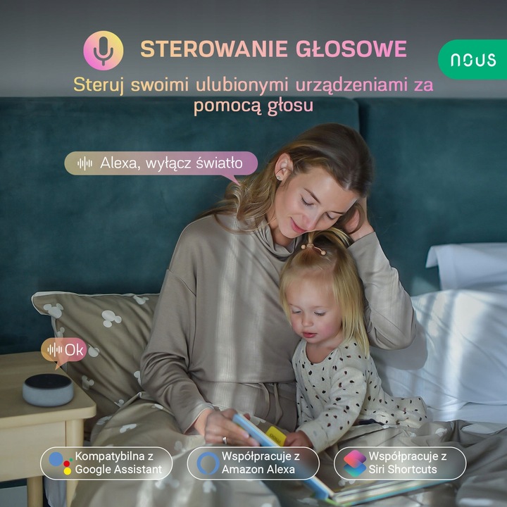 Inteligentne gniazdko WiFi NOUS A7 TUYA WATOMIERZ PROGRAMATOR TIMER 16A