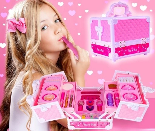 MAKEUP MAKIJAŻ DLA DZIEWCZYNKI KUFEREK KOSMETYKI