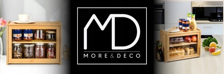 Chlebak bambusowy pojemnik żywność przyprawy półka szafka do kuchni