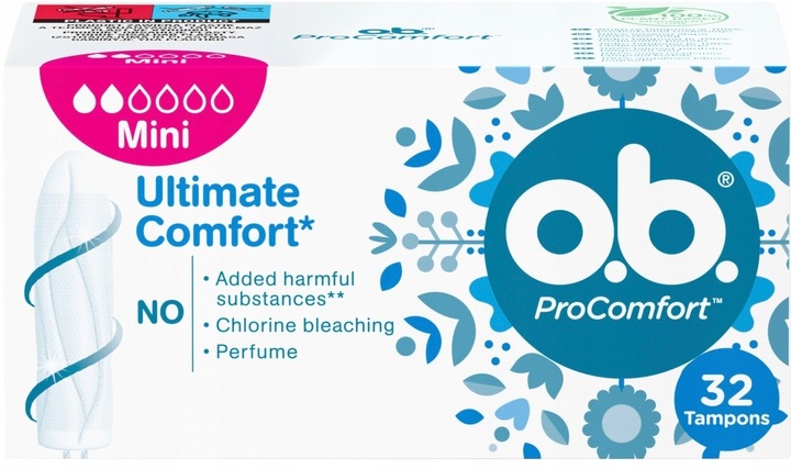 2xO.B. ProComfort Mini Tampony 32 sztuki