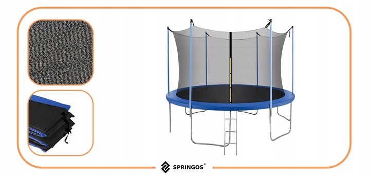 OSŁONA SPRĘŻYN + SIATKA WEWNĘTRZNA 304 - 312cm 10FT AKCESORIA DO TRAMPOLINY
