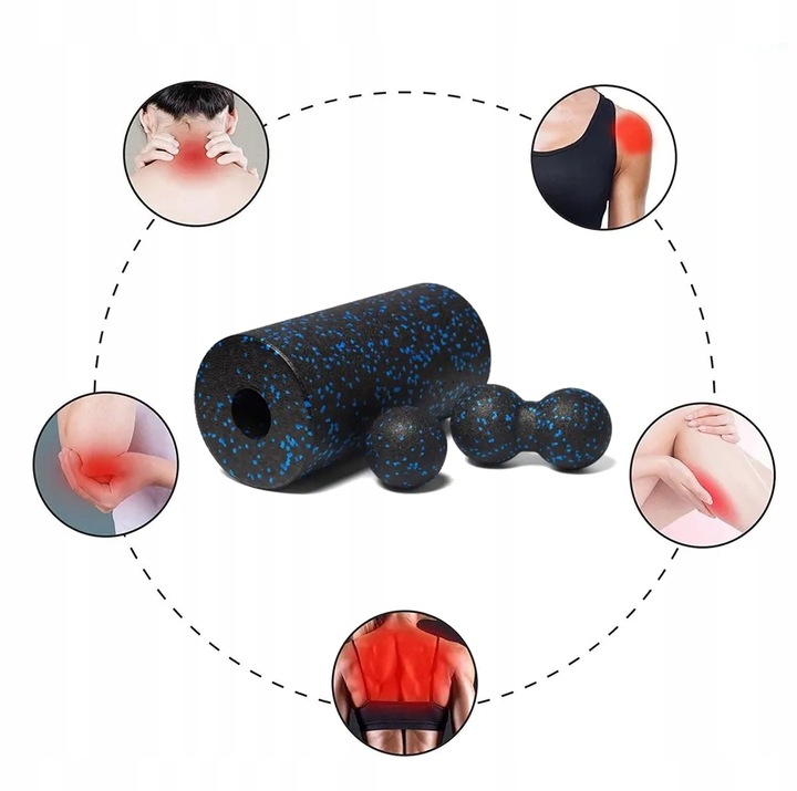 ZESTAW EPP ROLLER WAŁEK DO MASAŻU DUOBALL PIŁKA