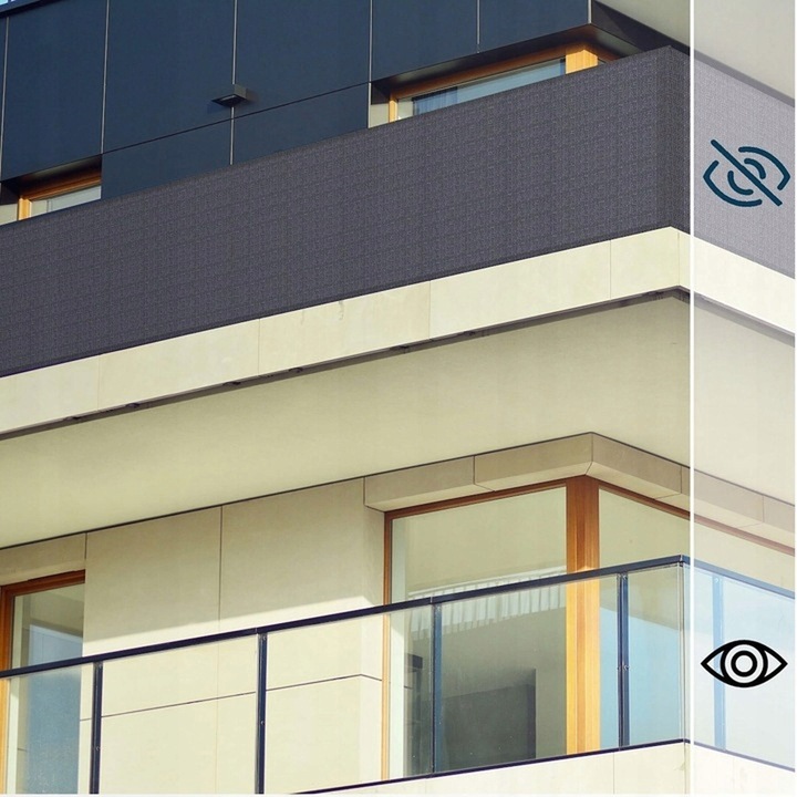 OSŁONA BALKONOWA MATA TARASOWA SIATKA NA BALKON TARAS PŁOT 1,2x5m UV