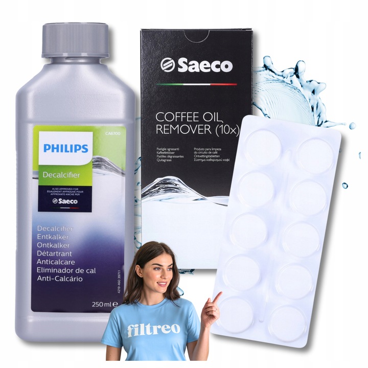 Odkamieniacz SAECO PHILIPS CA6700 250 ml i Tabletki Zestaw do