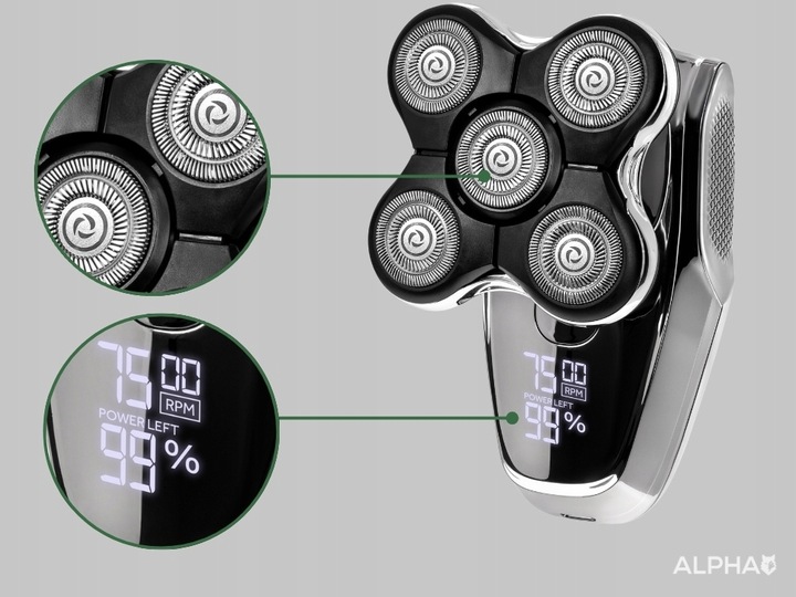 Golarka Maszynka do Golenia Brody, Włosów i Głowy - Trymer do Nosa