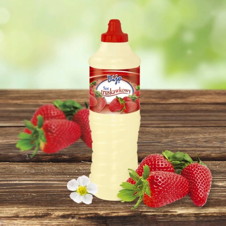 Sos Polewa o smaku truskawkowym 1000g Dijo
