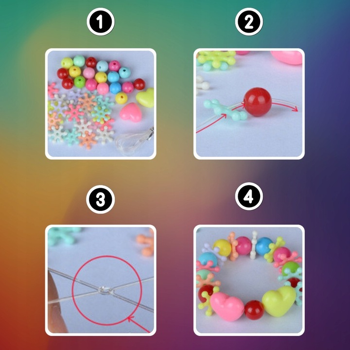 KORALIKI ZESTAW KORALIKÓW DO ROBIENIA BRANSOLETEK