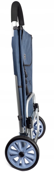 Wózek na zakupy ALU składany zakupowy torba na dużych kółkach 44l